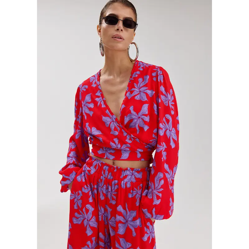 ss26p6092 Harper&Yve Top Flora SS26P609 628 Wild Rose