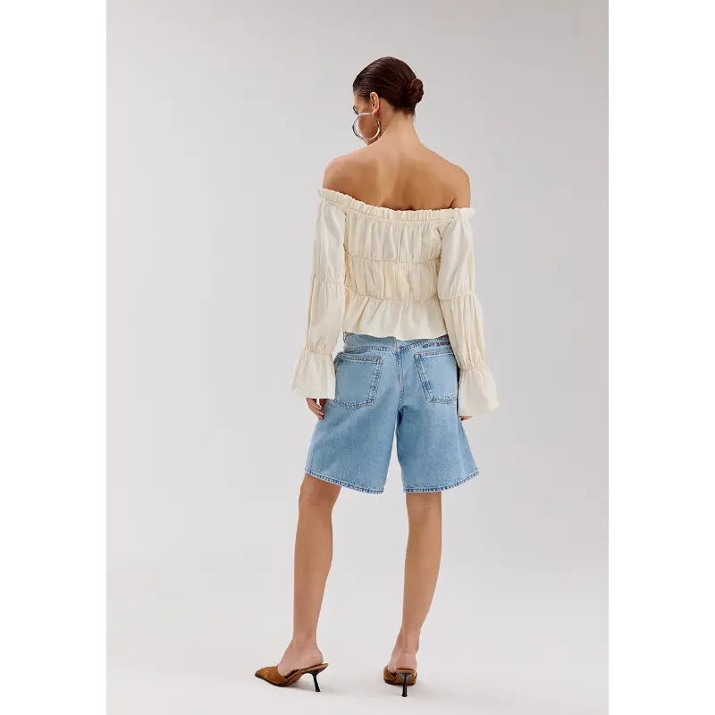 ss26p6113 Harper&Yve Top Roan SS26P611 101 Ecru