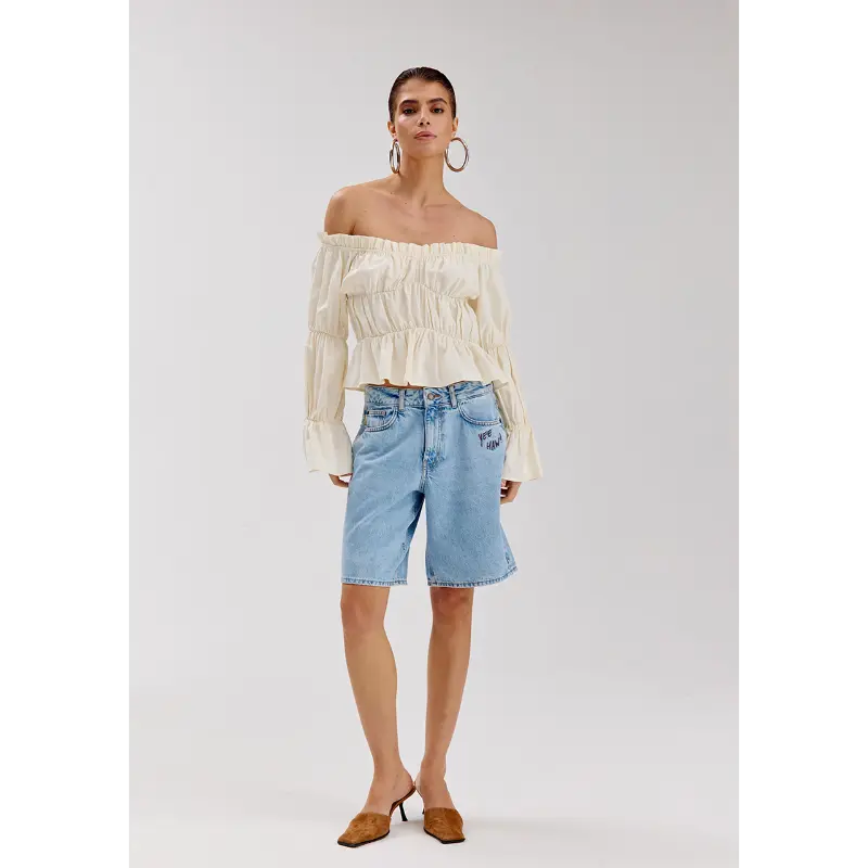 ss26p6117 Harper&Yve Top Roan SS26P611 101 Ecru