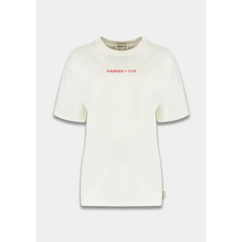 ss26y3085 Harper&Yve T-Shirt Mexicanback SS26Y308 101 Ecru