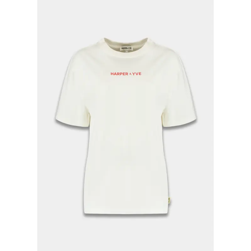 ss26y3085 Harper&Yve T-Shirt Mexicanback SS26Y308 101 Ecru