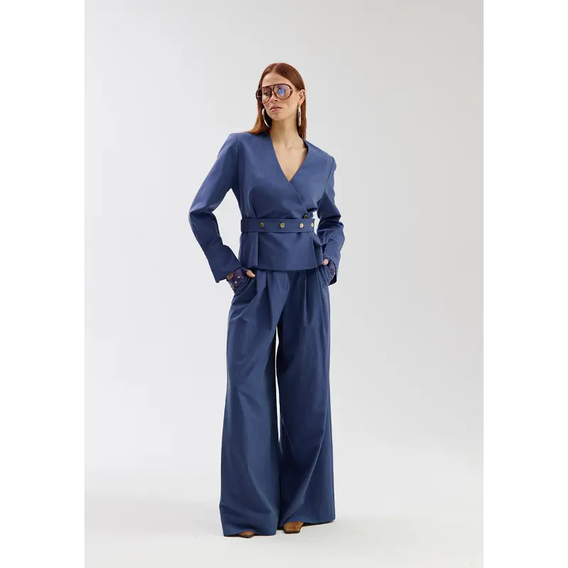 ss6n2092 Harper&Yve Blazer Lida SS26N209 424 Blue Stripe