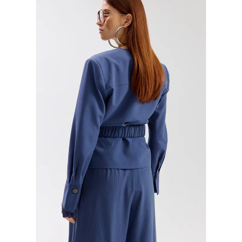 ss6n2095 Harper&Yve Blazer Lida SS26N209 424 Blue Stripe