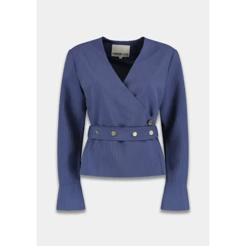 ss6n2097 Harper&Yve Blazer Lida SS26N209 424 Blue Stripe
