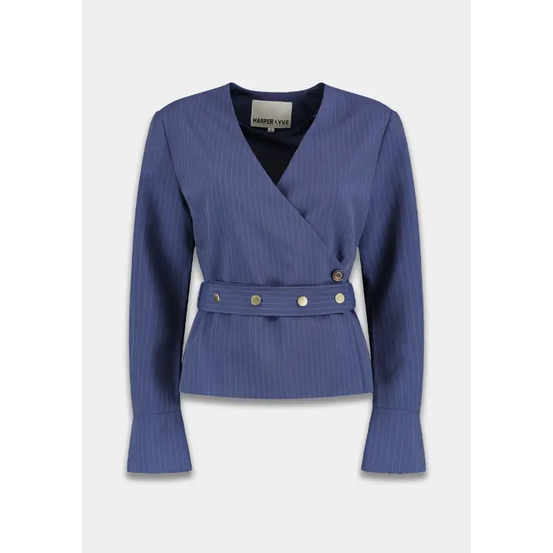 ss6n2097 Harper&Yve Blazer Lida SS26N209 424 Blue Stripe