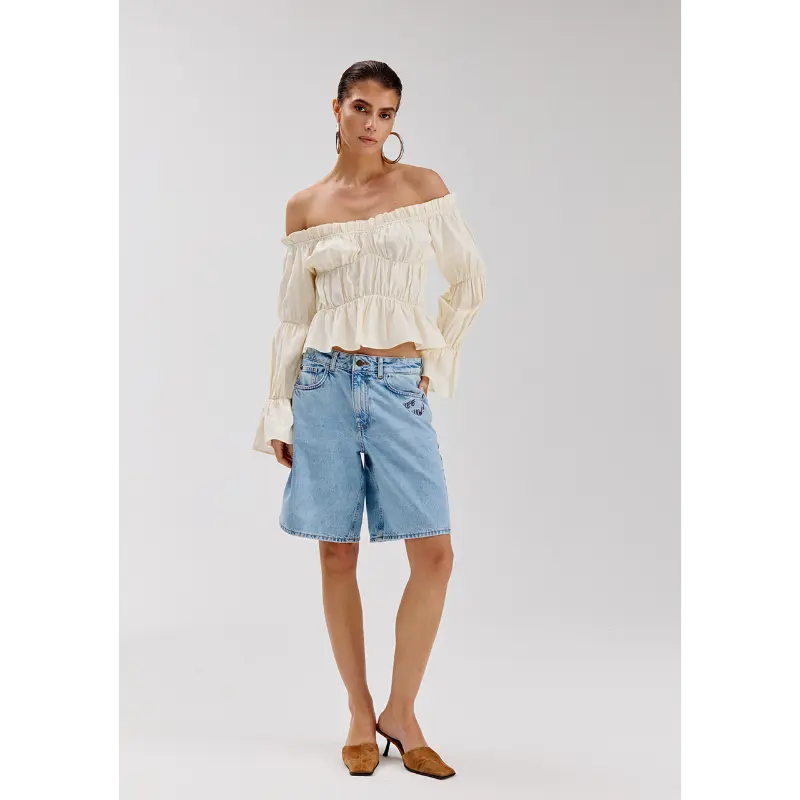 ss6z1062 Harper&Yve Short Fayra SS6Z106 401 Light Blue