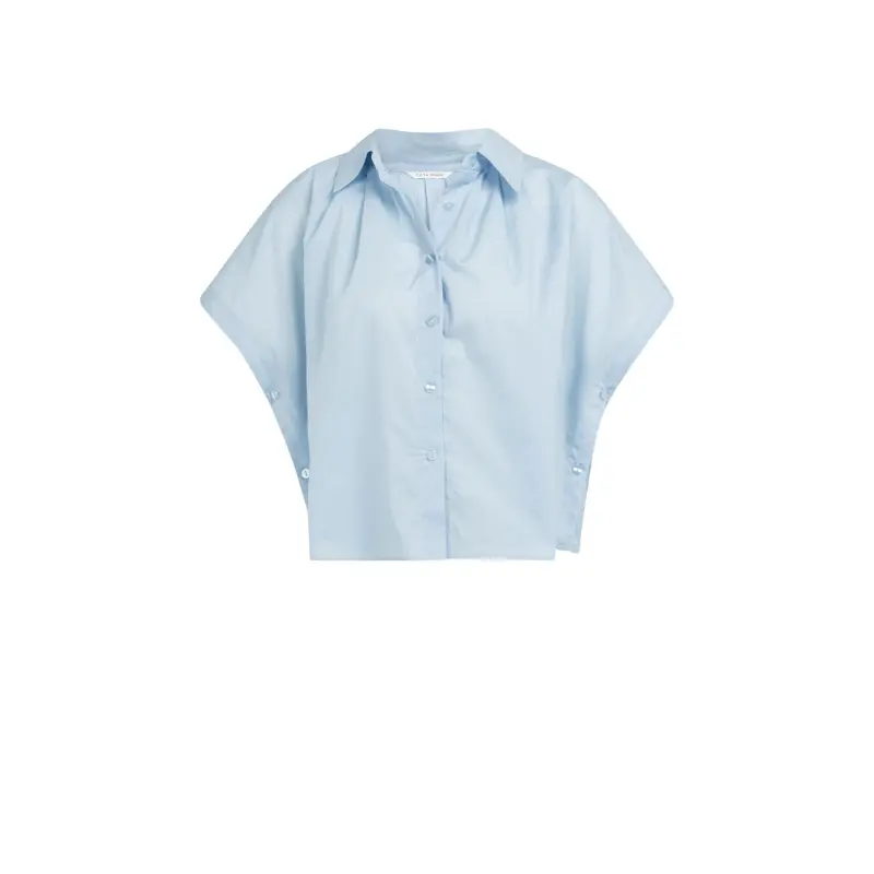 01-201202-604 Blauw02 Yaya Blouse 01-201202-604 99073 Licht Blauw