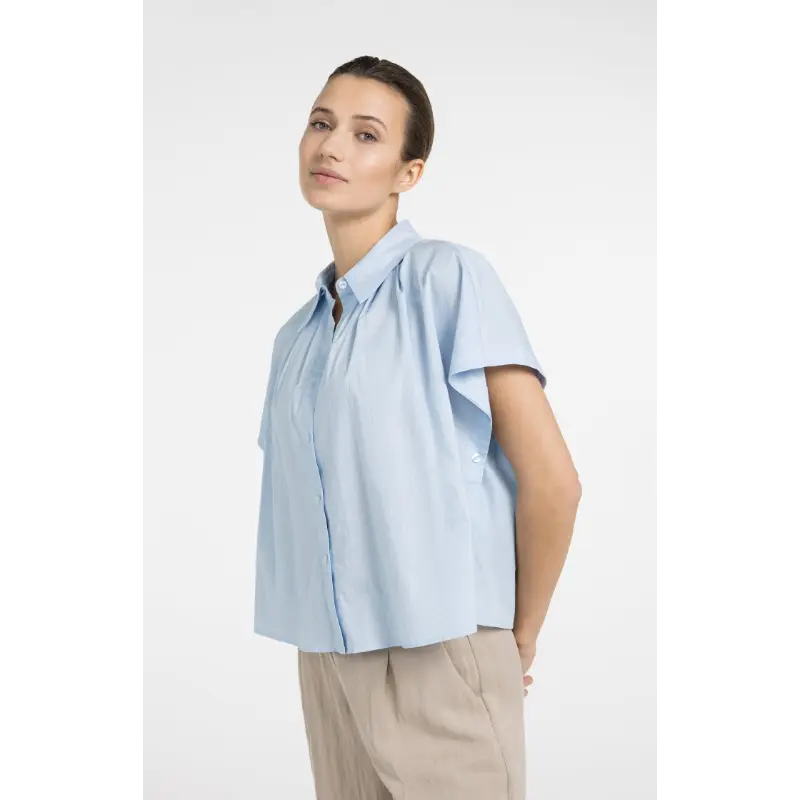 01-201202-604 Blauw04 Yaya Blouse 01-201202-604 99073 Licht Blauw