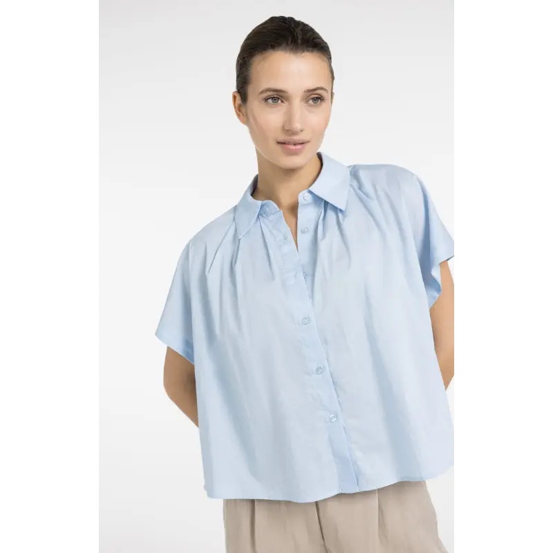 01-201202-604 Blauw06 Yaya Blouse 01-201202-604 99073 Licht Blauw
