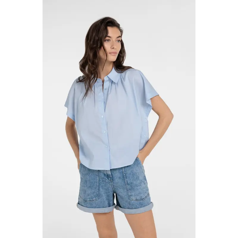 01-201202-604 Blauw07 Yaya Blouse 01-201202-604 99073 Licht Blauw