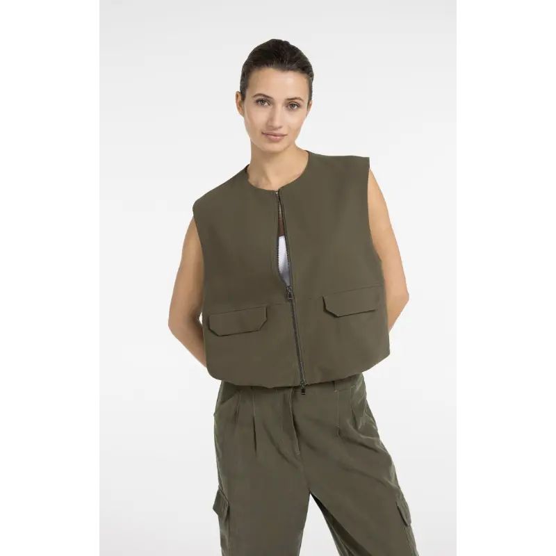 01-511051-604 Groen03 Yaya Gilet 01-511051-604 99065 Groen