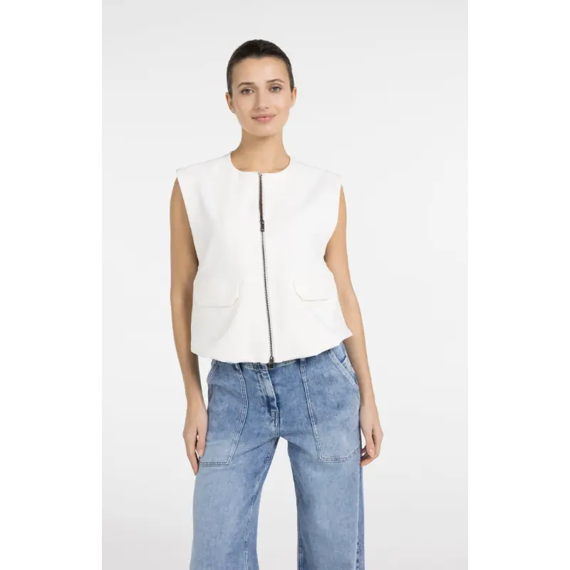 01-511051-604 Off White04 Yaya Gilet 01-511051-604 99064 Off-White