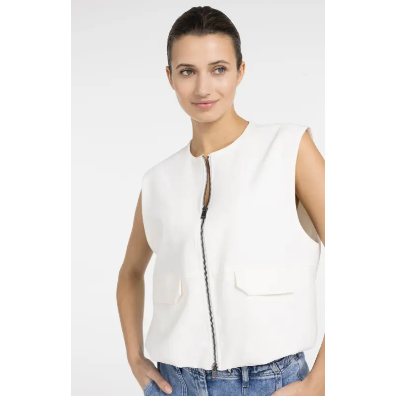 01-511051-604 Off White06 Yaya Gilet 01-511051-604 99064 Off-White