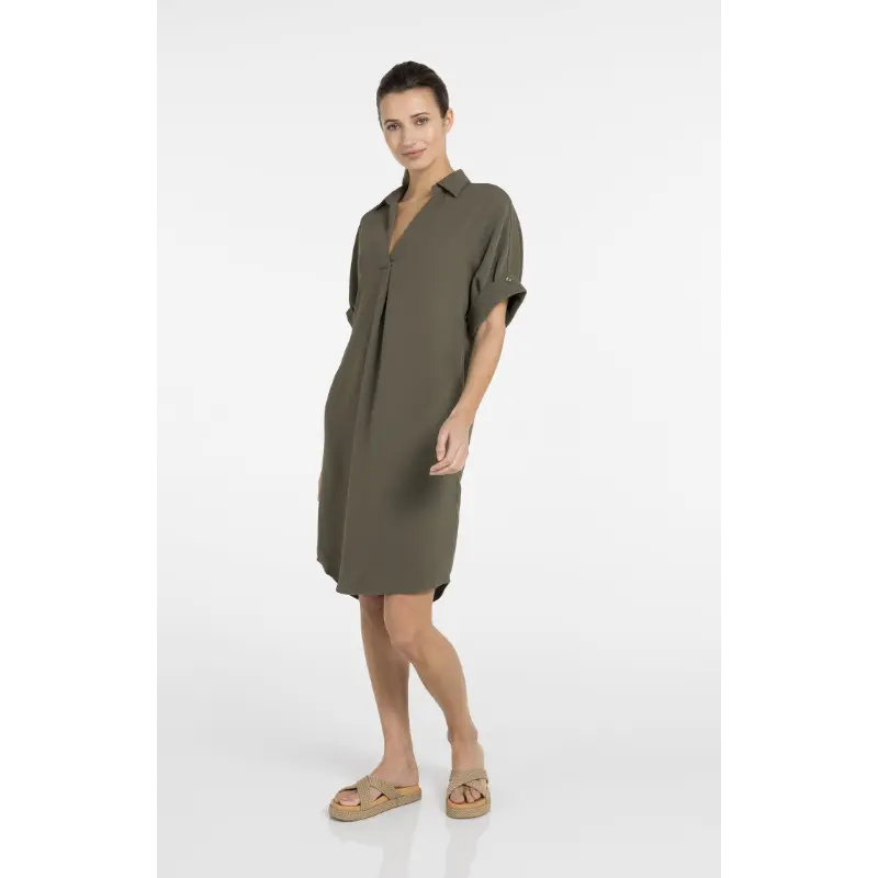 01-601218-604 Groen4 Yaya Jurk 01-601218-604 99065 Groen
