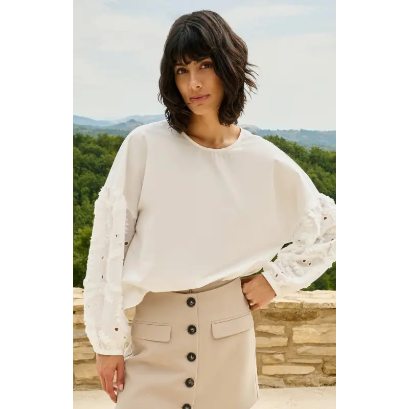 01-701398-604 Off White1 Yaya Top 01-701398-604 99066 Off-White