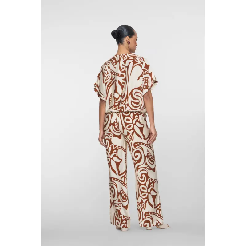 61401-26 Ecru6 Geisha Broek 61401-26 760 Ecru/Tabacco