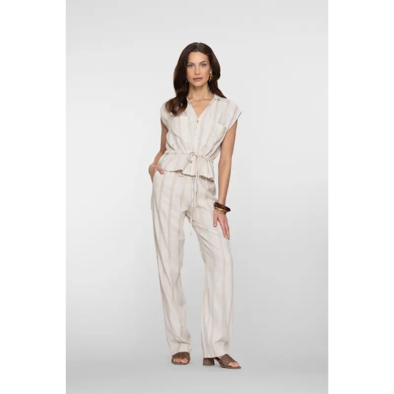 61430-20 Off White1 Geisha Broek 61430-20 720 Sand/Lurex