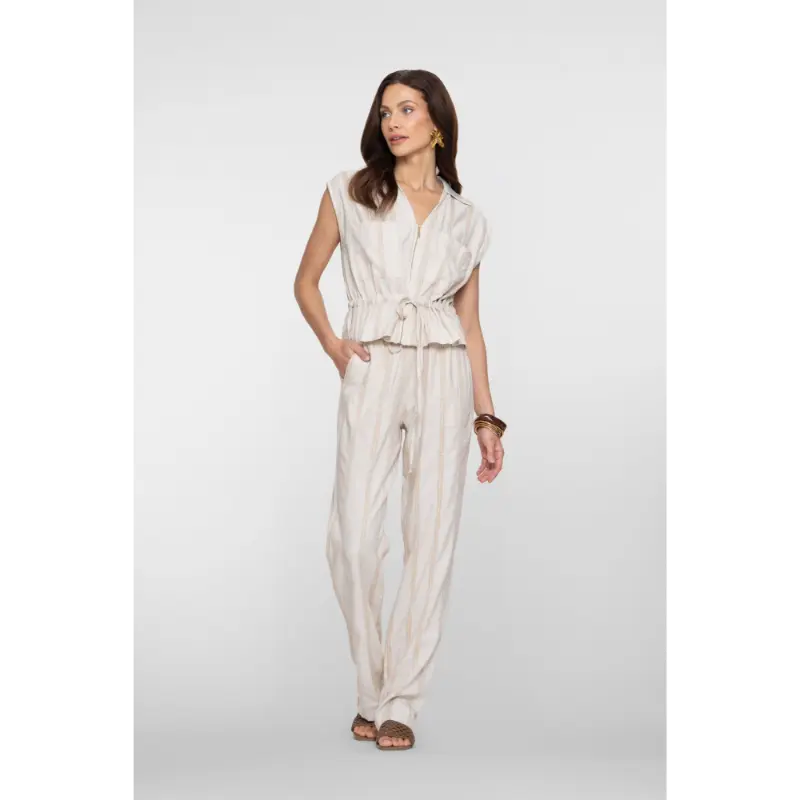 61430-20 Off White6 Geisha Broek 61430-20 720 Sand/Lurex