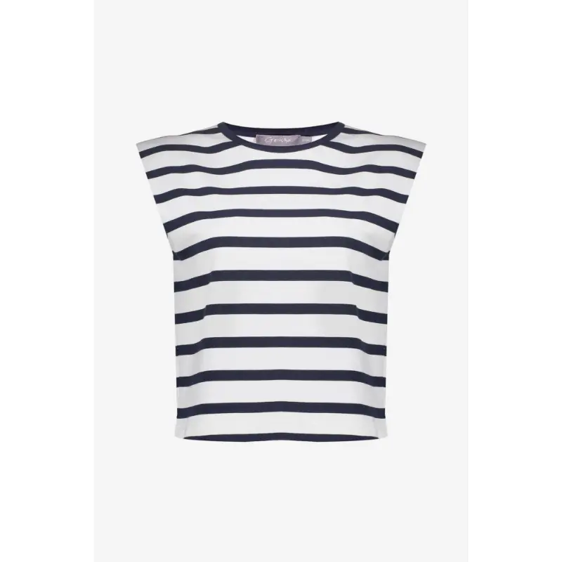 62153-20 Ecru3 Geisha Top 62153-20 718 Ecru/Navy