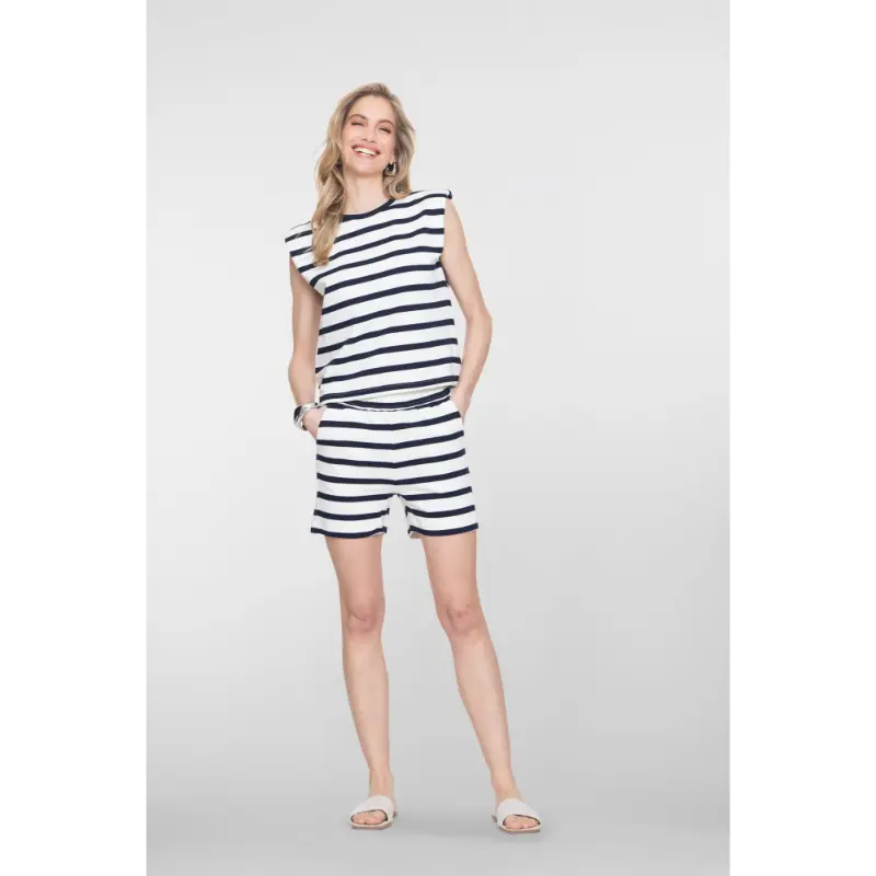 62153-20 Ecru6 Geisha Top 62153-20 718 Ecru/Navy