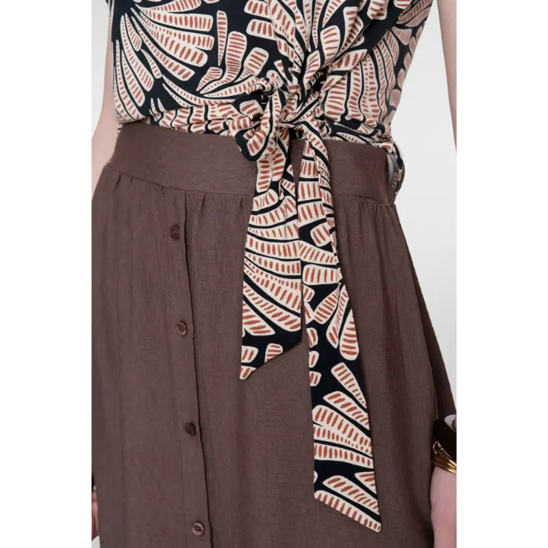 62331-203 Geisha Blouse 62331-20 999 Bruin