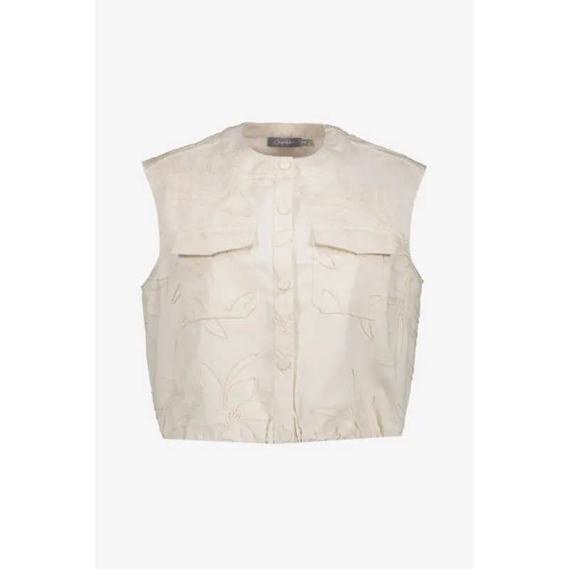 65307-10 Ecru3 Geisha Gilet 65307-10 718 Ecru
