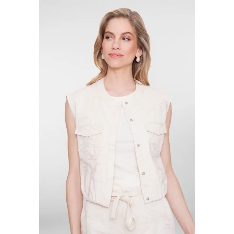 65307-10 Ecru4 Geisha Gilet 65307-10 718 Ecru