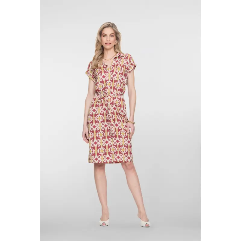67414-20 Raspberry1 Geisha Jurk 67414-20 451 Multicolour