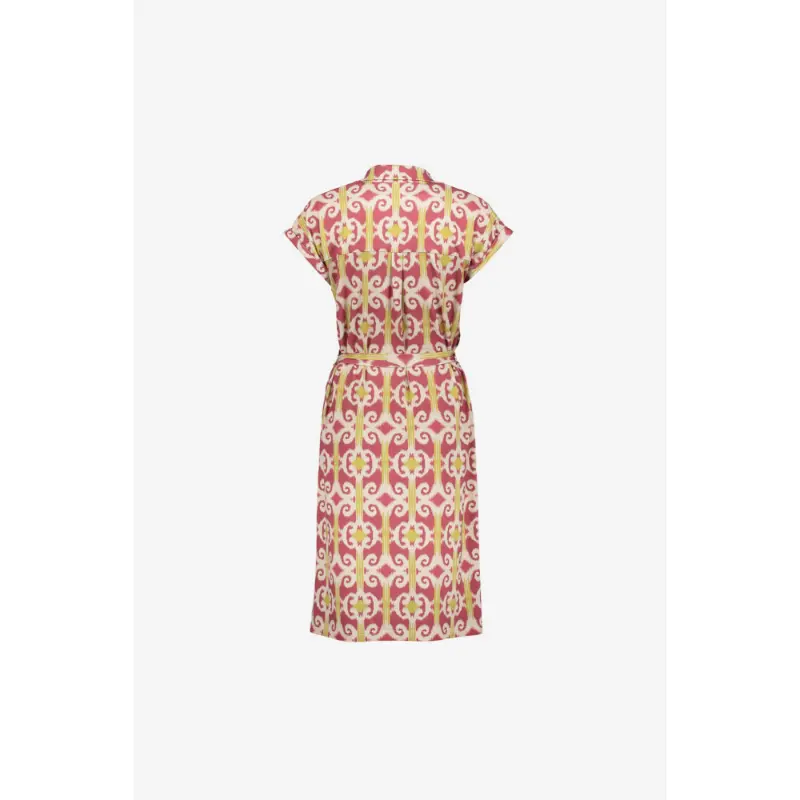 67414-20 Raspberry5 Geisha Jurk 67414-20 451 Multicolour