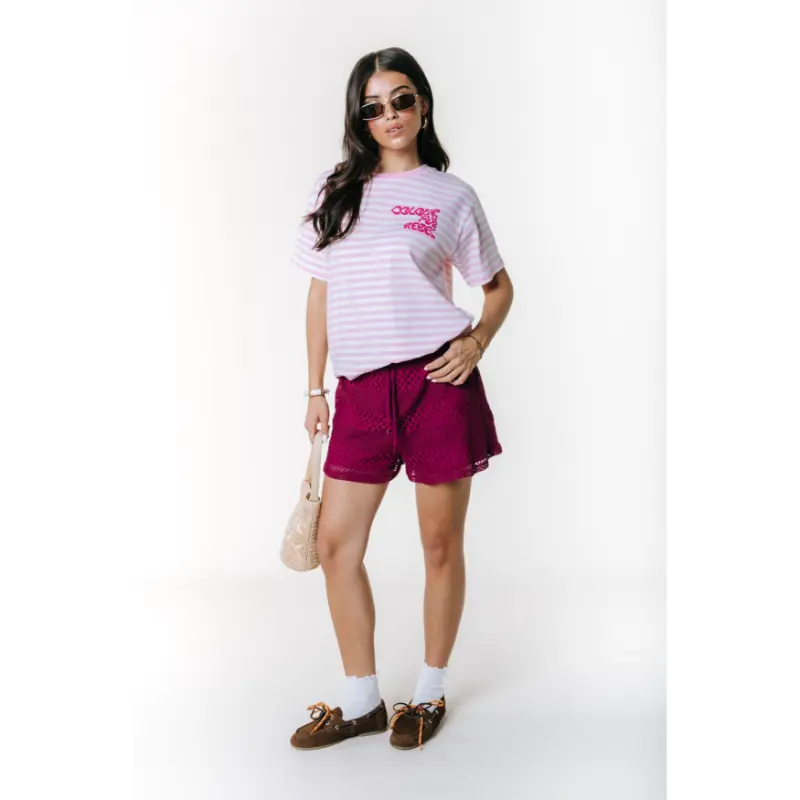 Colourful-Re_High-Summer-2026_612_WT117806_2 Colourful Rebel T-Shirt Puff Logo WT117806 Roze