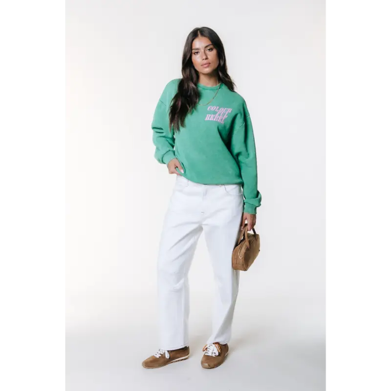 Colourful-Re_SpringSummer-2026_426_WS417632_2 Colourful Rebel Sweater WS417632 426 Off Green