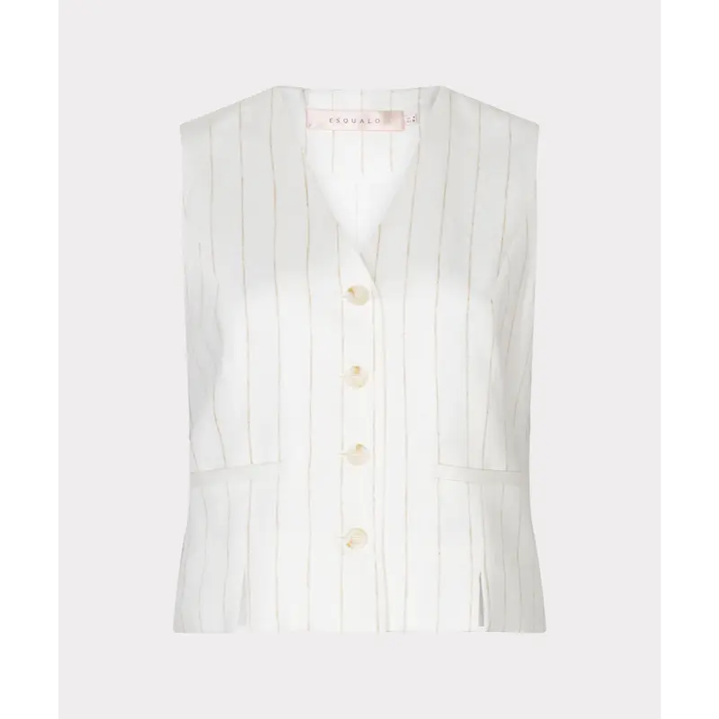 EsQualo_Summer-2026_960_HS26.17202 Esqualo Gilet HS26.17202 960 Off-White