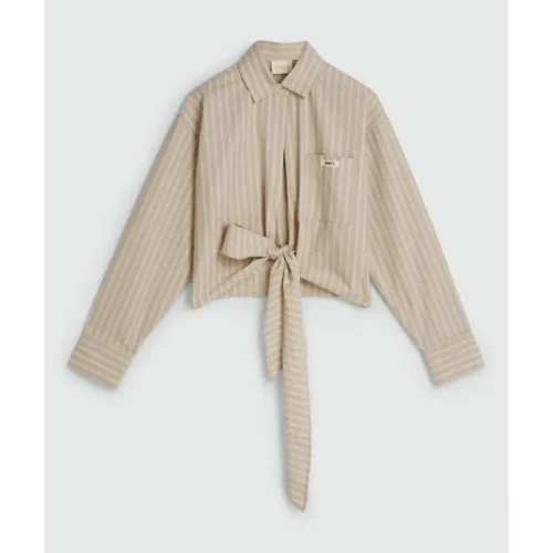 JOSH-V-_Summer-2026_634_JV-2604-0112 Josh V Blouse Banks JV-2604-0112 634 Stone Stripe Grijs