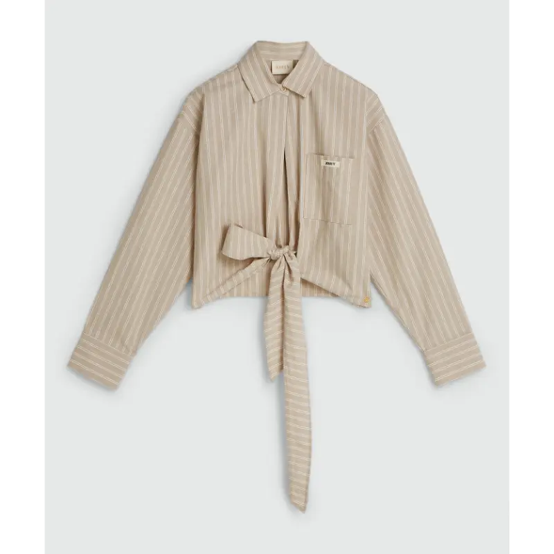 JOSH-V-_Summer-2026_634_JV-2604-0112 Josh V Blouse Banks JV-2604-0112 634 Stone Stripe Grijs