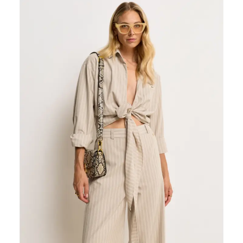 JOSH-V-_Summer-2026_634_JV-2604-0112_4 Josh V Blouse Banks JV-2604-0112 634 Stone Stripe Grijs