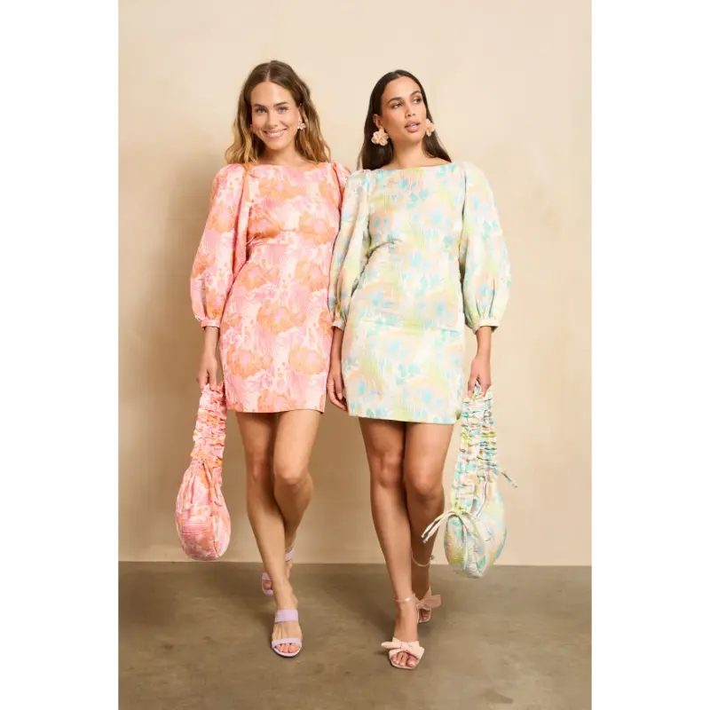 Lofty-Manner_spring_summer_2026_original_Dress Elyf - Multi pink RD226 + Dress Elyf - Multi Blue RD226.1 1 Lofty Manner Jurk Elyf RD226 316 Multi Pink