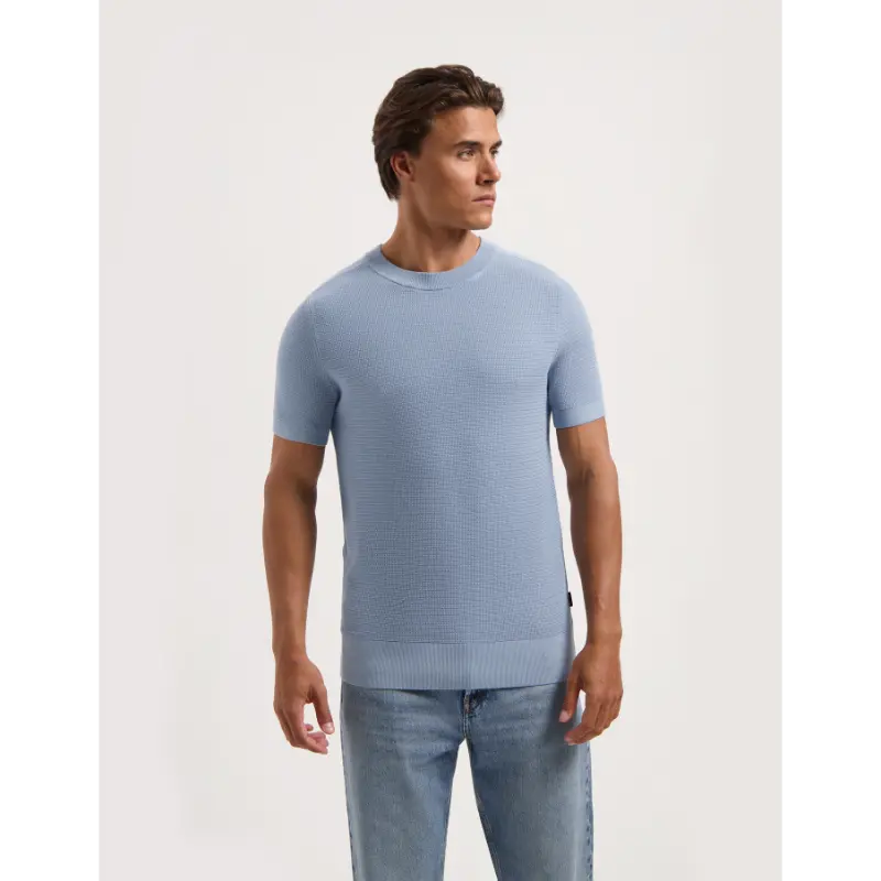 Saint-Steve_SS26_70044-true-blue_210157 Saint Steve T-Shirt Hein 210157 70044 True Blue
