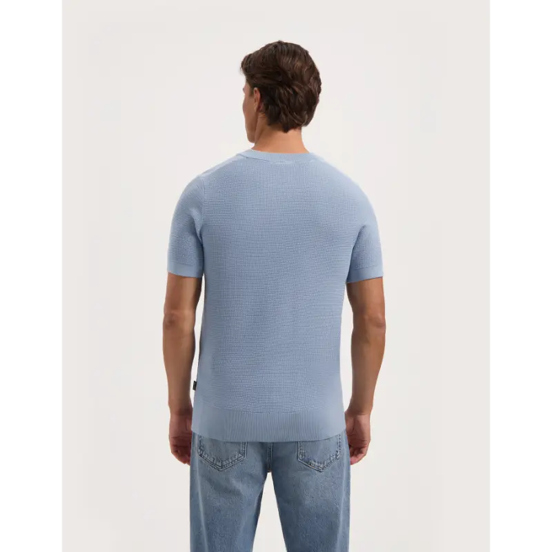 Saint-Steve_SS26_70044-true-blue_210157_2 Saint Steve T-Shirt Hein 210157 70044 True Blue