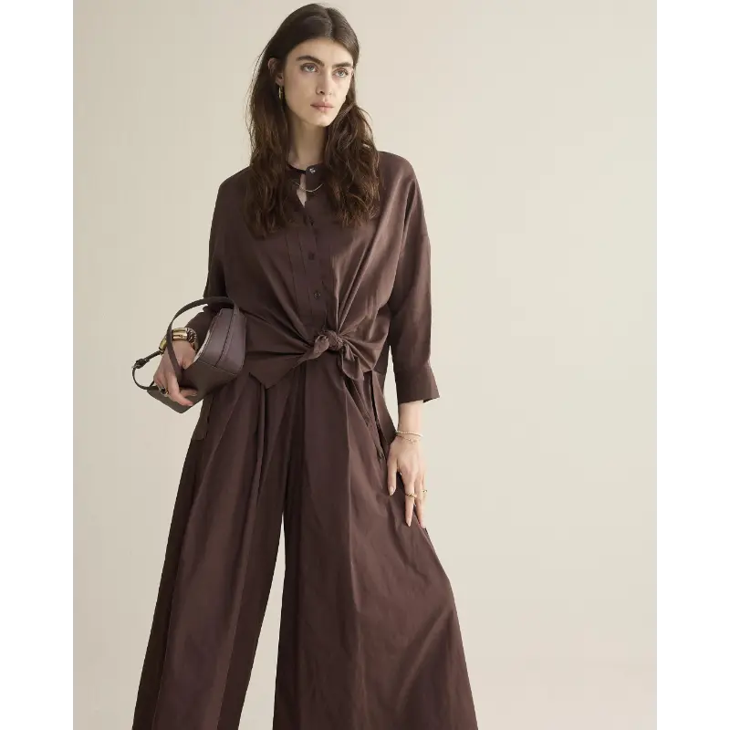 Summum-_spring-2026_713_2s3403-12370 Summum Blouse 2s3403-12370 713 Coffee