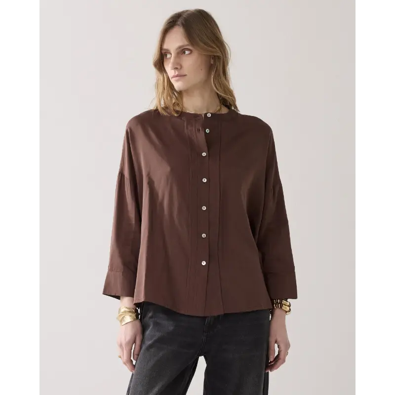 Summum-_spring-2026_713_2s3403-12370_2 Summum Blouse 2s3403-12370 713 Coffee