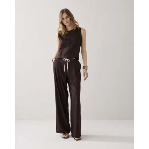 Summum-_spring-2026_713_4s2953-11780 Summum Broek 4s2953-11780 713 Coffee