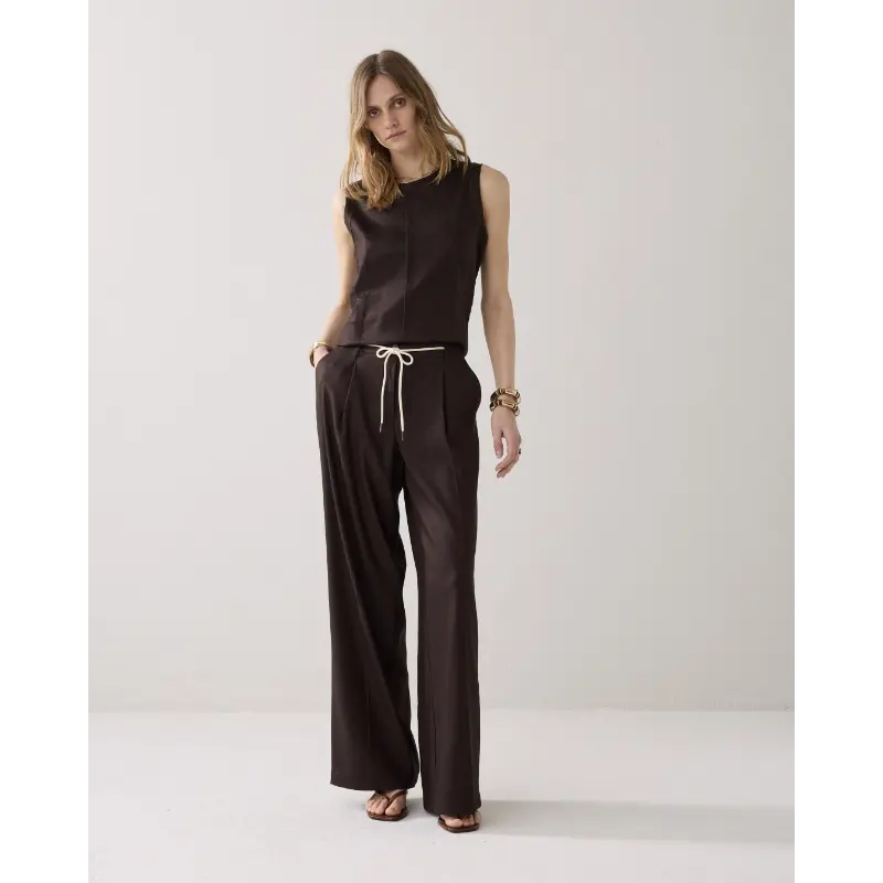 Summum-_spring-2026_713_4s2953-11780 Summum Broek 4s2953-11780 713 Coffee