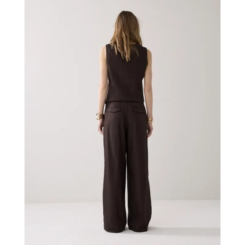 Summum-_spring-2026_713_4s2953-11780_2 Summum Broek 4s2953-11780 713 Coffee