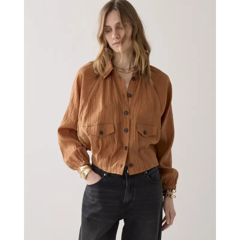 Summum-_spring-2026_739_2s3454-12373 Summum Blouse 2s3454-12373 739 Cinnamon