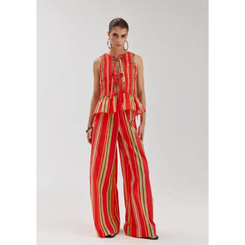 hs6p107 Multi Stripe2 Harper&Yve Broek Meike HS6p107 1293 Multi Stripe