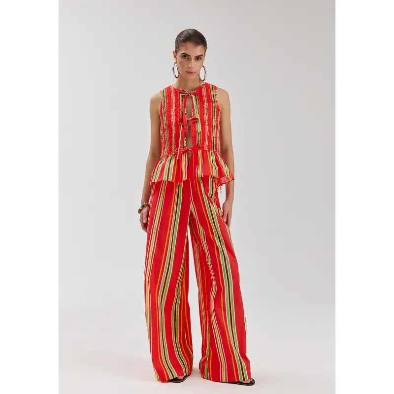 hs6p107 Multi Stripe2 Harper&Yve Broek Meike HS6p107 1293 Multi Stripe