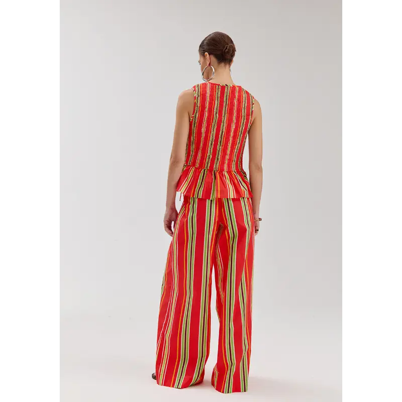 hs6p107 Multi Stripe3 Harper&Yve Broek Meike HS6p107 1293 Multi Stripe