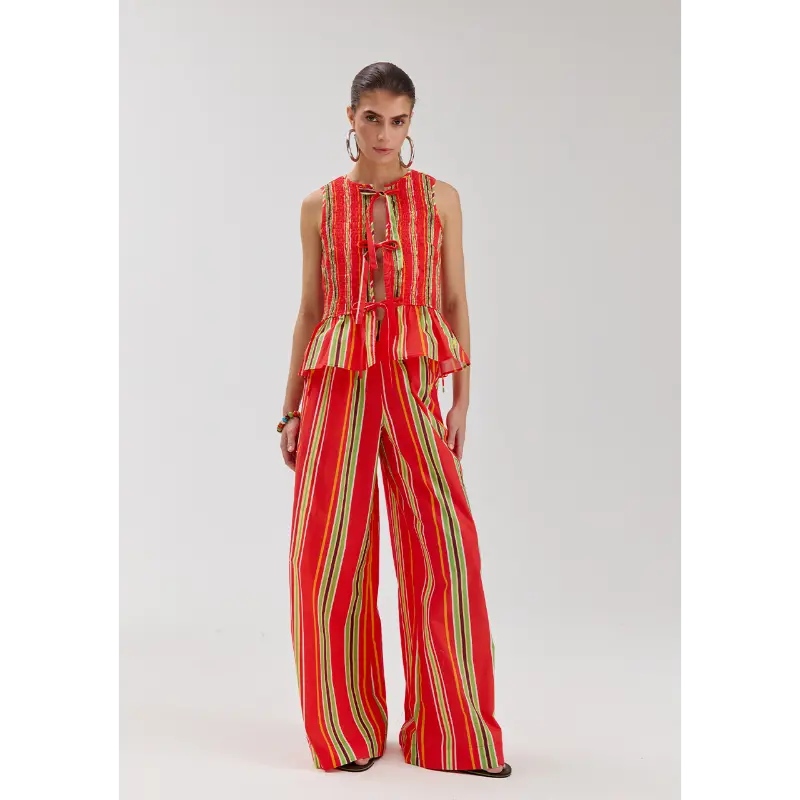 hs6p409 Multi Stripe3 Harper&Yve Gilet Cindy HS6p409 1293 Multi Stripe
