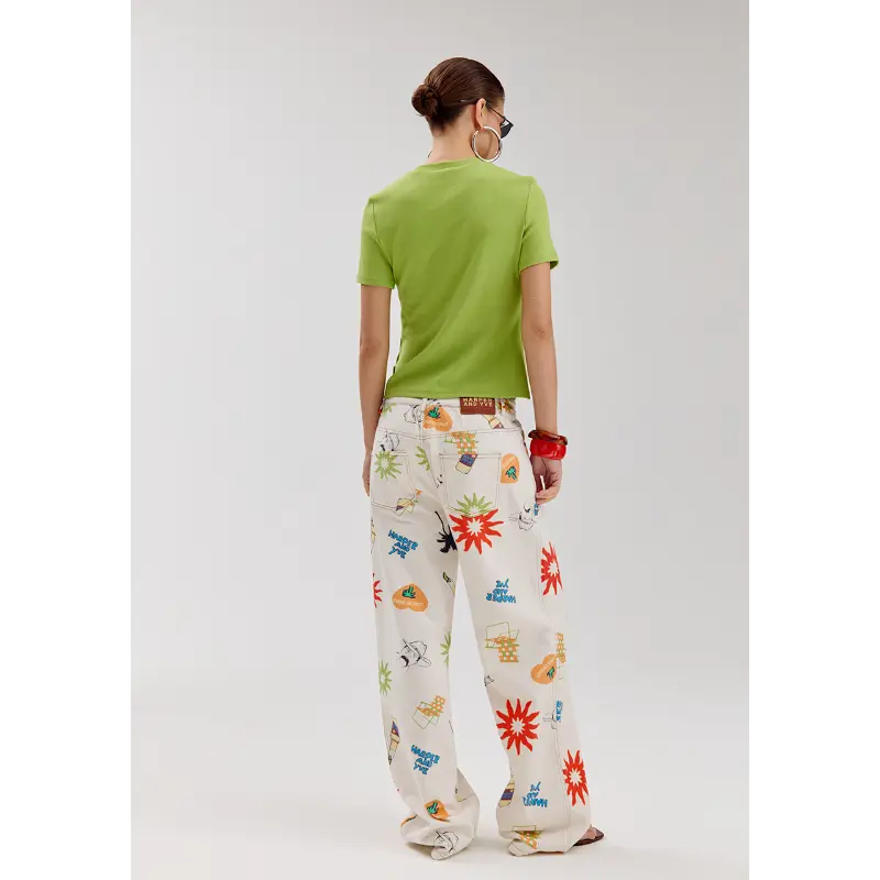 hs6p415 Groen3 Harper&Yve T-Shirt Cammy HS6p415 518 Herbal Garden