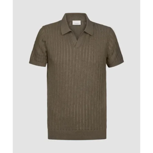 ppxd10002c Dark Brown1 Profuomo Polo PPXD10002c Bruin